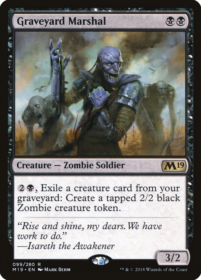 Graveyard Marshal [Core Set 2019] | Game Grid - Logan