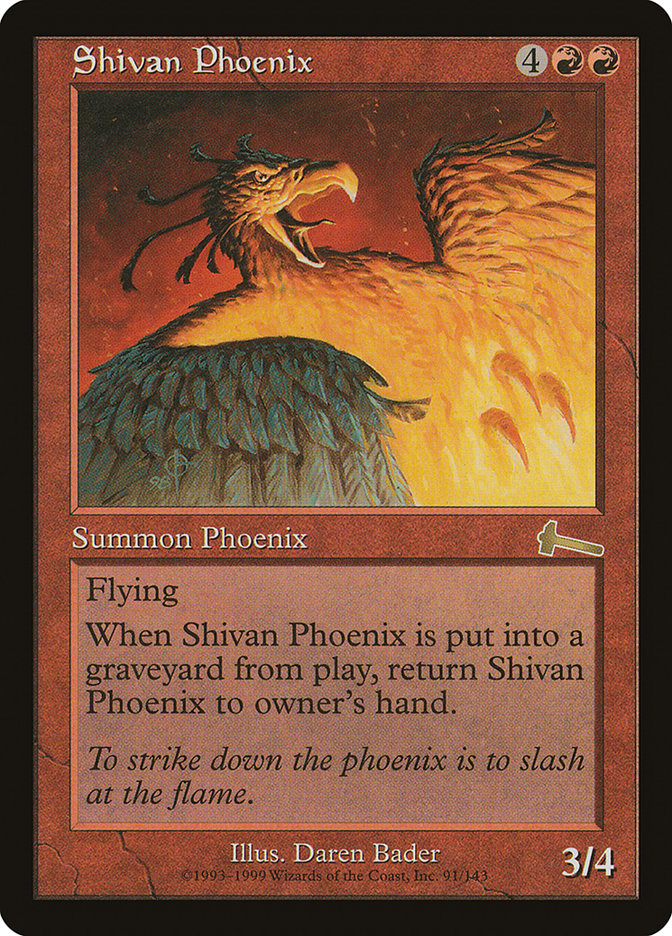 Shivan Phoenix [Urza's Legacy] | Game Grid - Logan