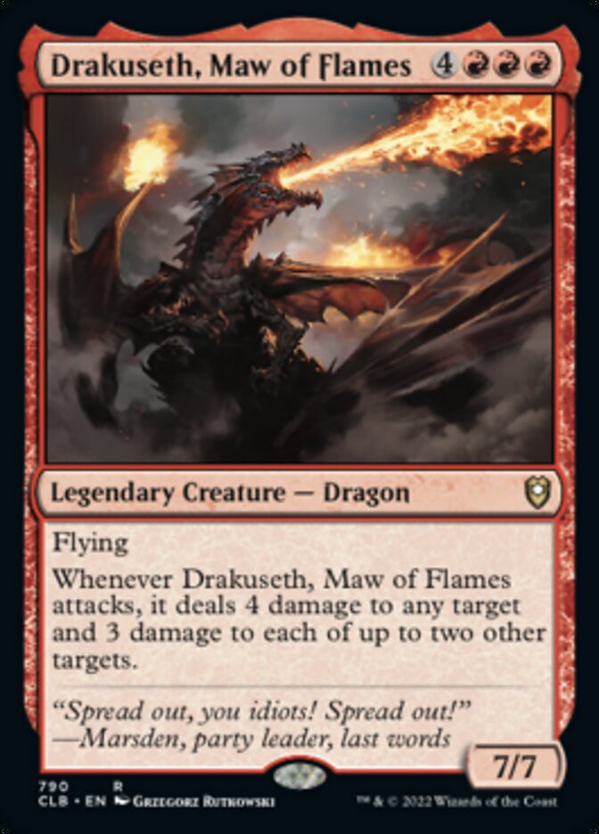 Drakuseth, Maw of Flames [Commander Legends: Battle for Baldur's Gate] | Game Grid - Logan