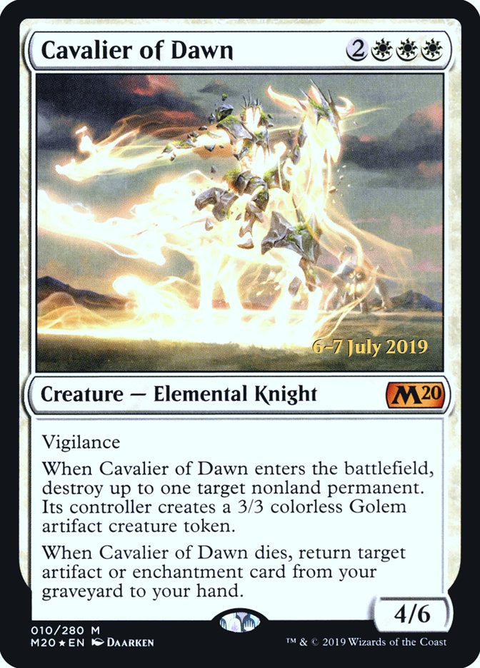 Cavalier of Dawn [Core Set 2020 Prerelease Promos] | Game Grid - Logan