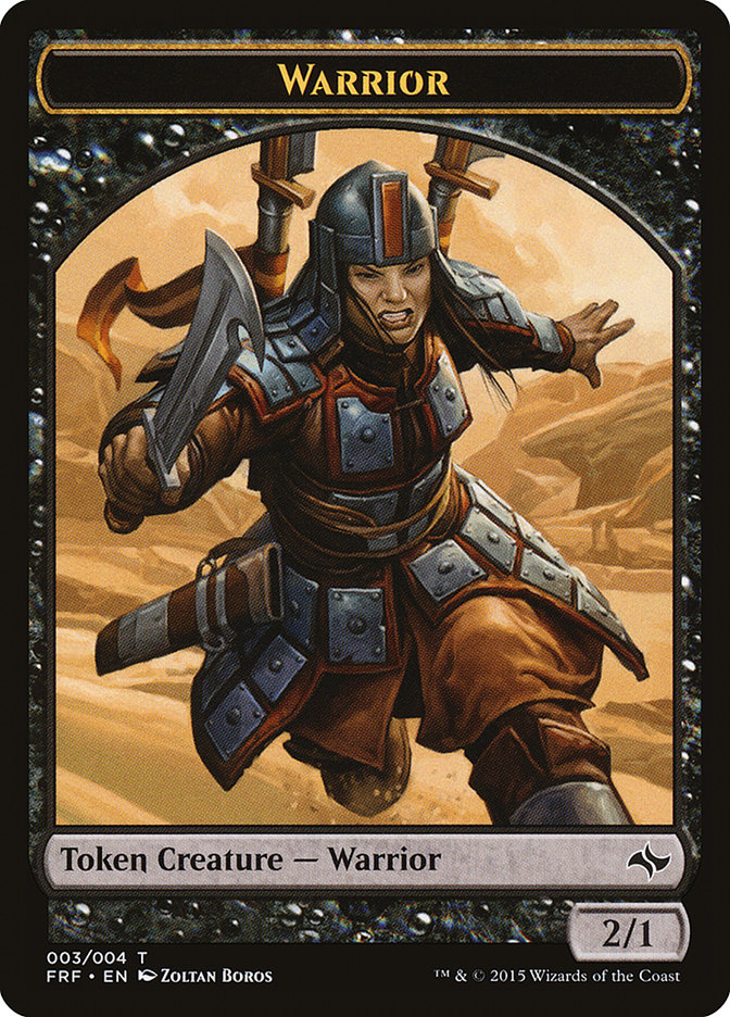 Warrior Token [Fate Reforged Tokens] | Game Grid - Logan