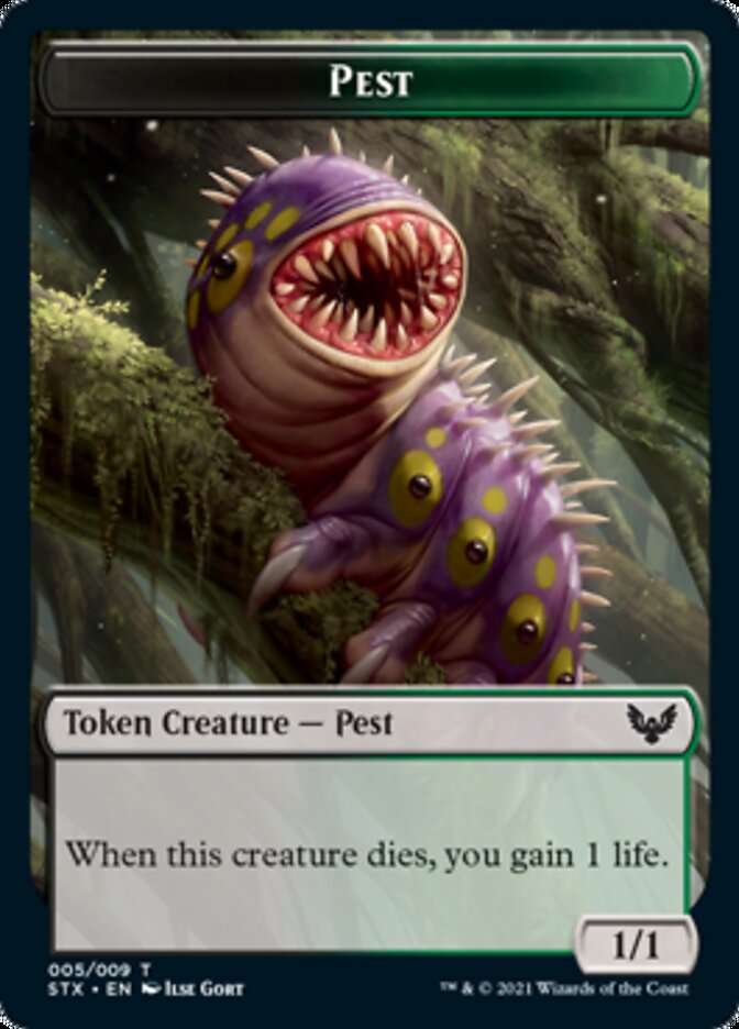 Food // Pest Double-Sided Token [Commander 2021 Tokens] | Game Grid - Logan