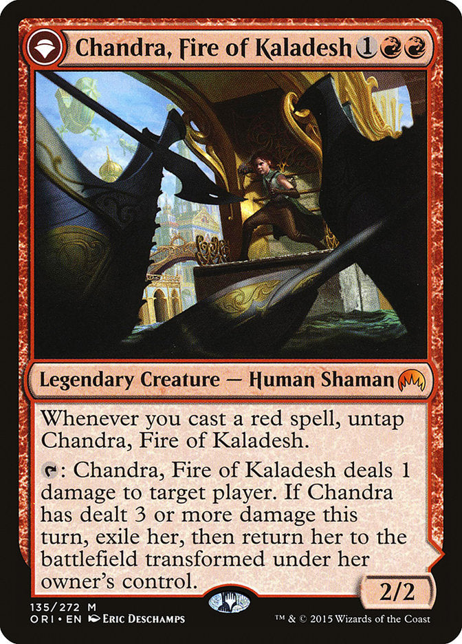 Chandra, Fire of Kaladesh // Chandra, Roaring Flame [Magic Origins] | Game Grid - Logan