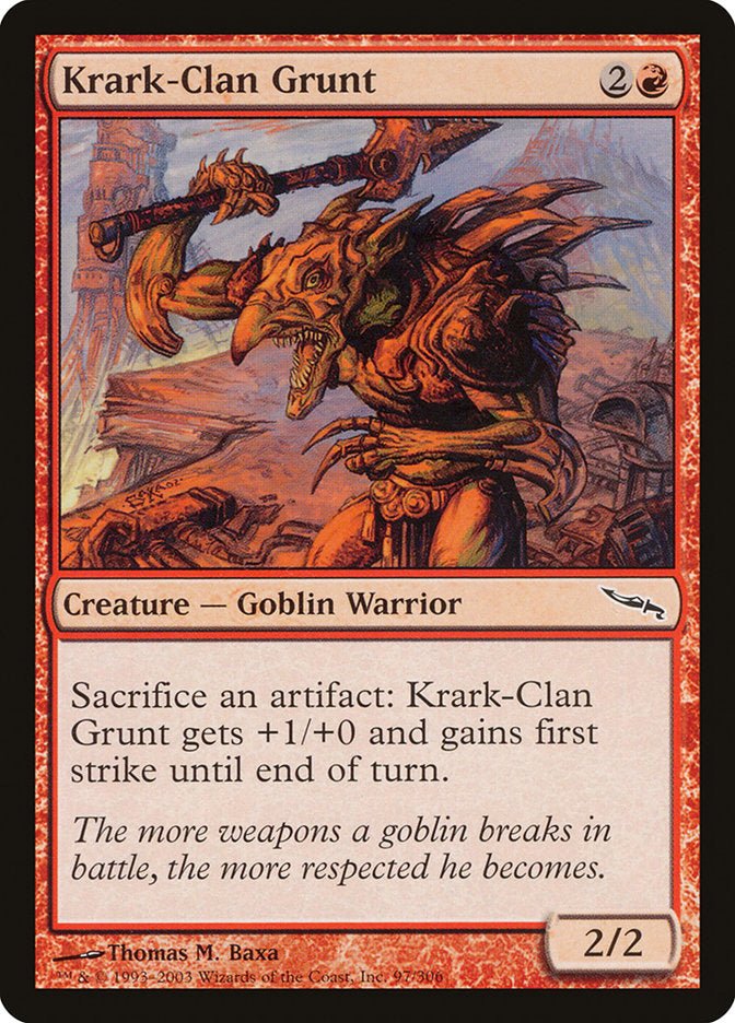 Krark-Clan Grunt [Mirrodin] | Game Grid - Logan