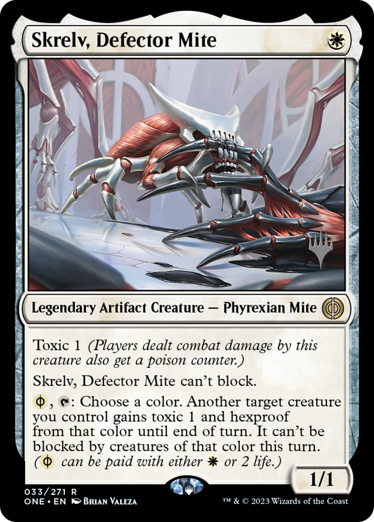 Skrelv, Defector Mite (Promo Pack) [Phyrexia: All Will Be One Promos] | Game Grid - Logan