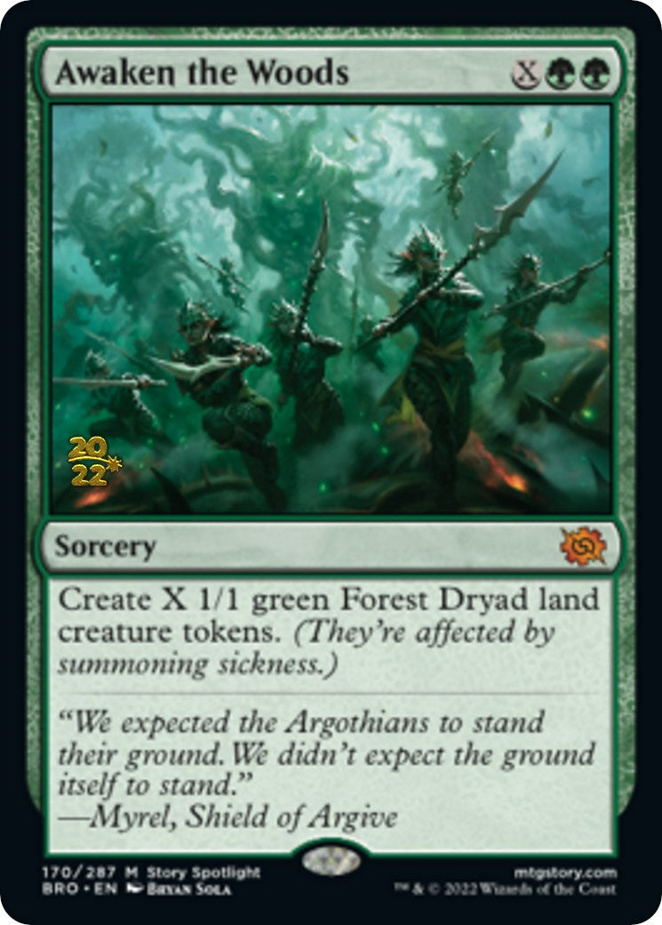 Awaken the Woods [The Brothers' War Prerelease Promos] | Game Grid - Logan