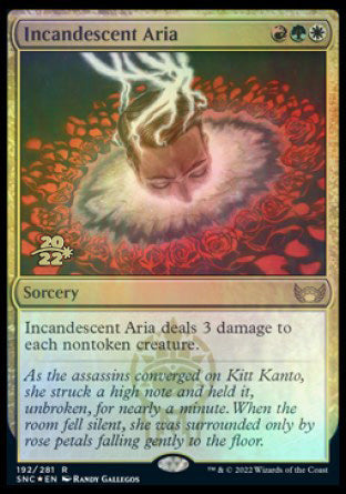 Incandescent Aria [Streets of New Capenna Prerelease Promos] | Game Grid - Logan