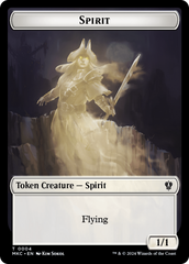 Spirit // Phyrexian Germ Double-Sided Token [Murders at Karlov Manor Commander Tokens] | Game Grid - Logan