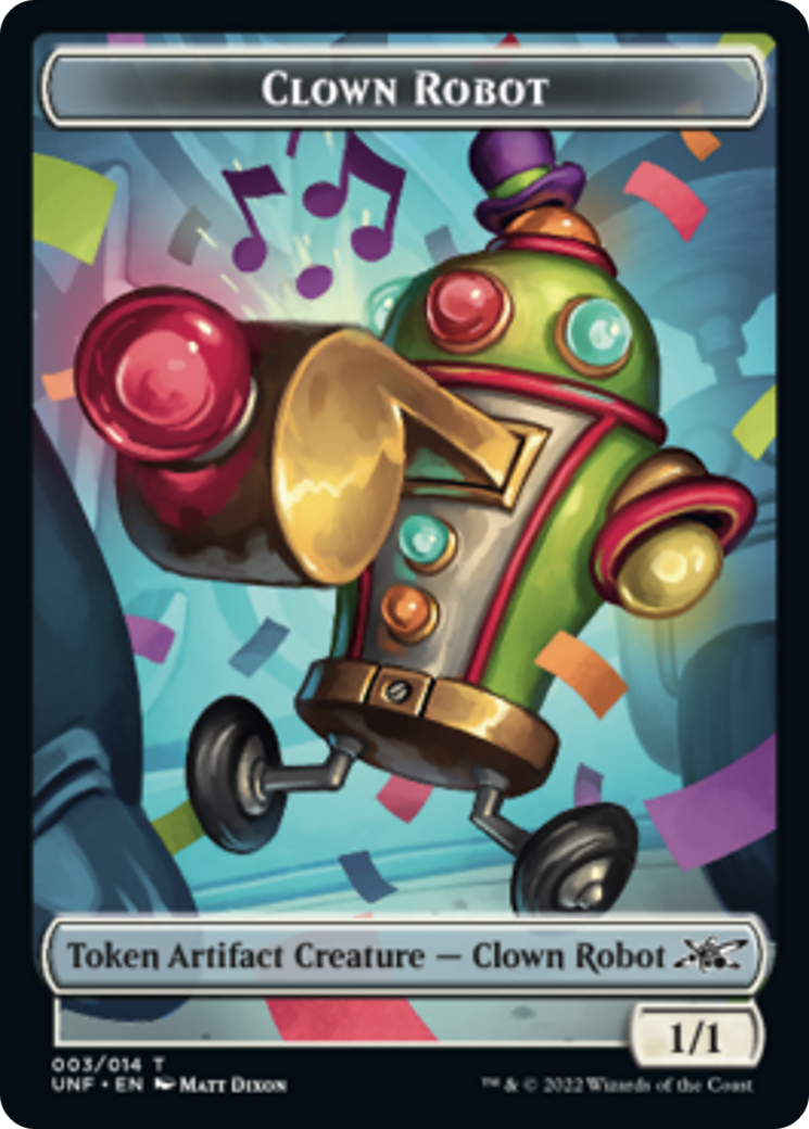 Clown Robot (003) // Balloon Double-Sided Token [Unfinity Tokens] | Game Grid - Logan