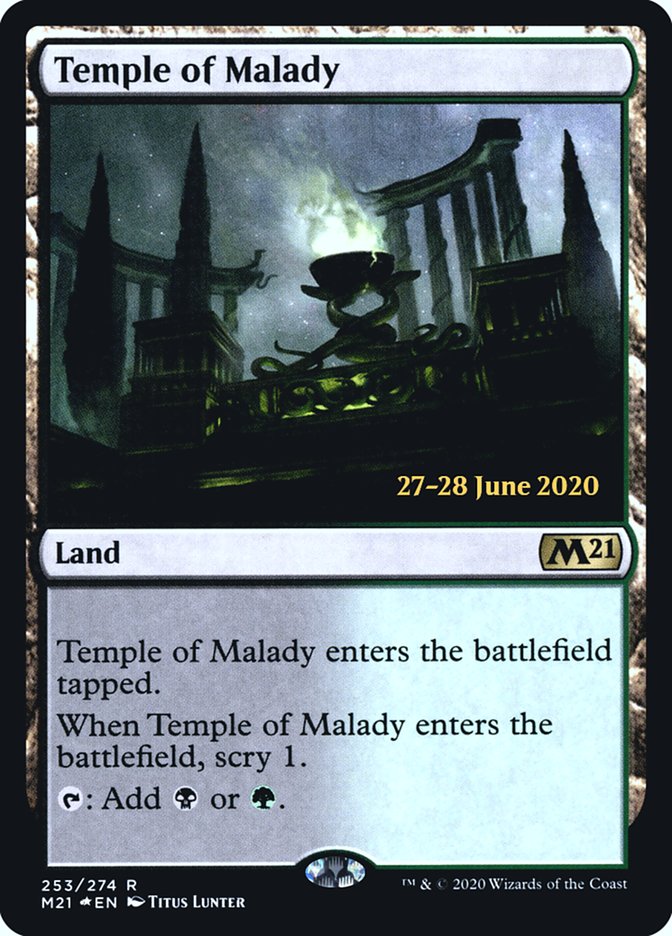 Temple of Malady [Core Set 2021 Prerelease Promos] | Game Grid - Logan