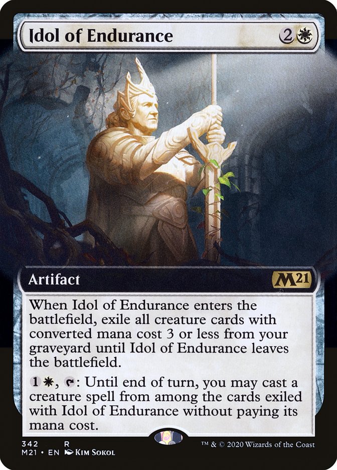 Idol of Endurance (Extended Art) [Core Set 2021] | Game Grid - Logan