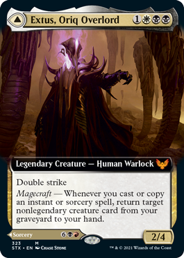 Extus, Oriq Overlord // Awaken the Blood Avatar (Extended Art) [Strixhaven: School of Mages] | Game Grid - Logan