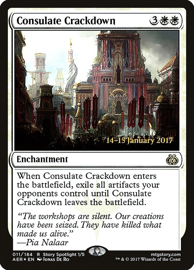 Consulate Crackdown [Aether Revolt Prerelease Promos] | Game Grid - Logan