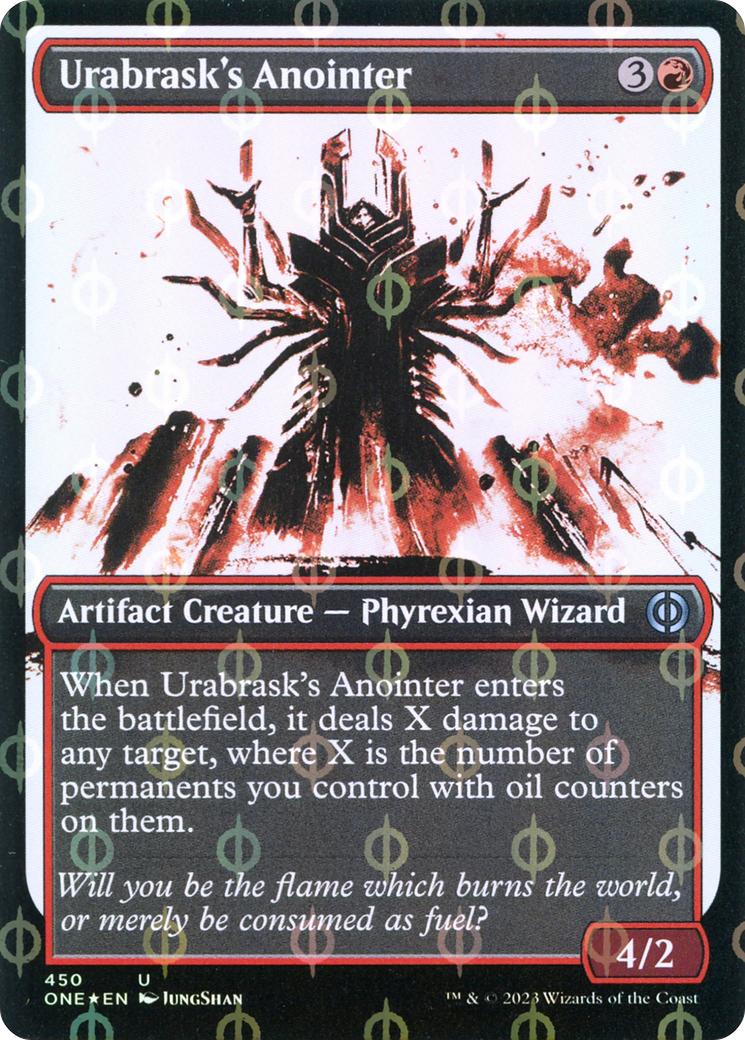 Urabrask's Anointer (Showcase Ichor Step-and-Compleat Foil) [Phyrexia: All Will Be One] | Game Grid - Logan