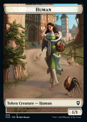 Spider // Human Double-Sided Token [Commander Legends: Battle for Baldur's Gate Tokens] | Game Grid - Logan