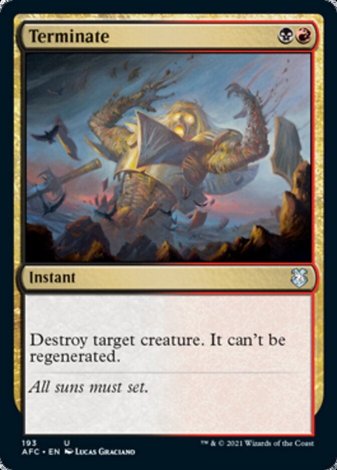 Terminate [Dungeons & Dragons: Adventures in the Forgotten Realms Commander] | Game Grid - Logan