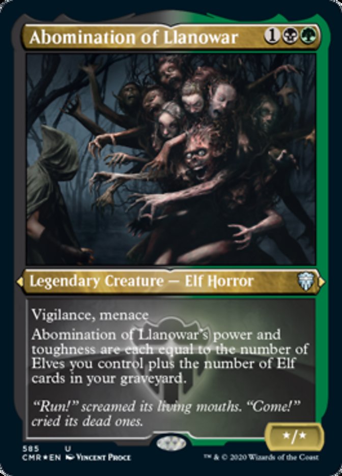 Abomination of Llanowar (Etched) [Commander Legends] | Game Grid - Logan