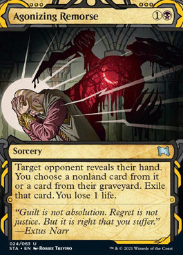 Agonizing Remorse (Foil Etched) [Strixhaven: School of Mages Mystical Archive] | Game Grid - Logan