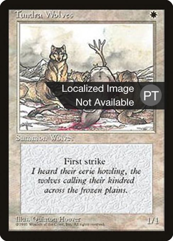 Tundra Wolves [Fourth Edition (Foreign Black Border)] | Game Grid - Logan