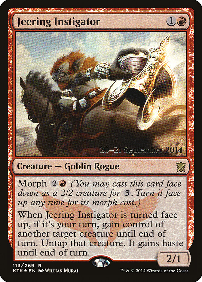 Jeering Instigator [Khans of Tarkir Prerelease Promos] | Game Grid - Logan