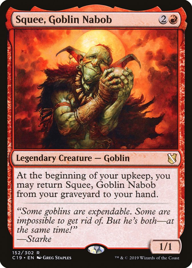 Squee, Goblin Nabob [Commander 2019] | Game Grid - Logan