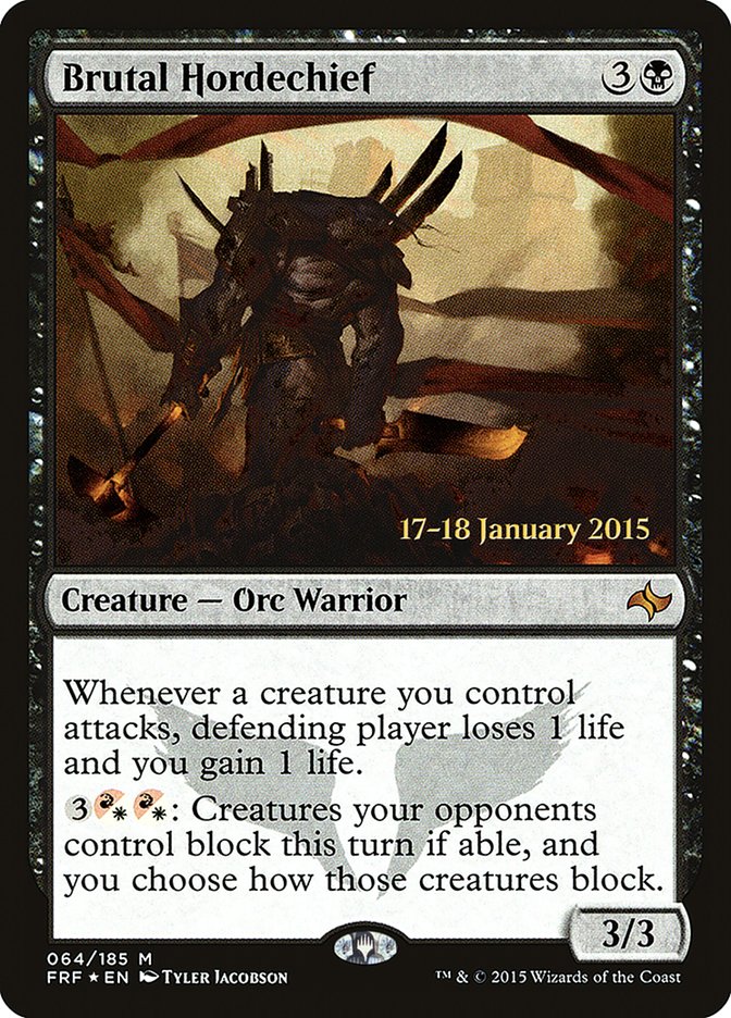 Brutal Hordechief [Fate Reforged Prerelease Promos] | Game Grid - Logan