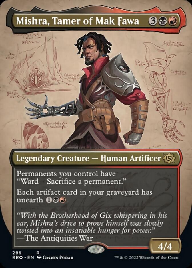 Mishra, Tamer of Mak Fawa (Borderless Alternate Art) [The Brothers' War] | Game Grid - Logan