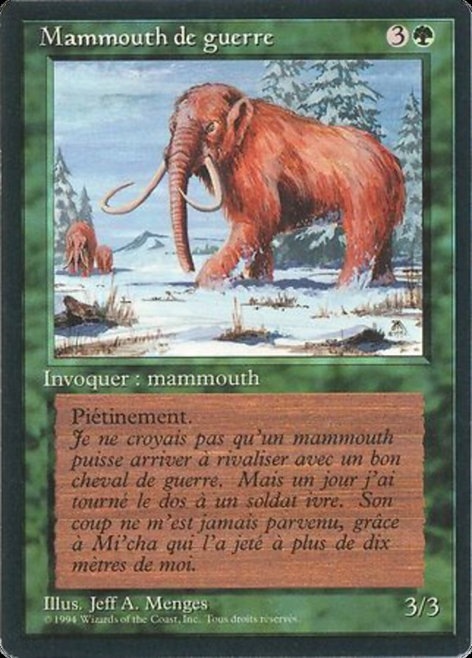 War Mammoth [Foreign Black Border] | Game Grid - Logan