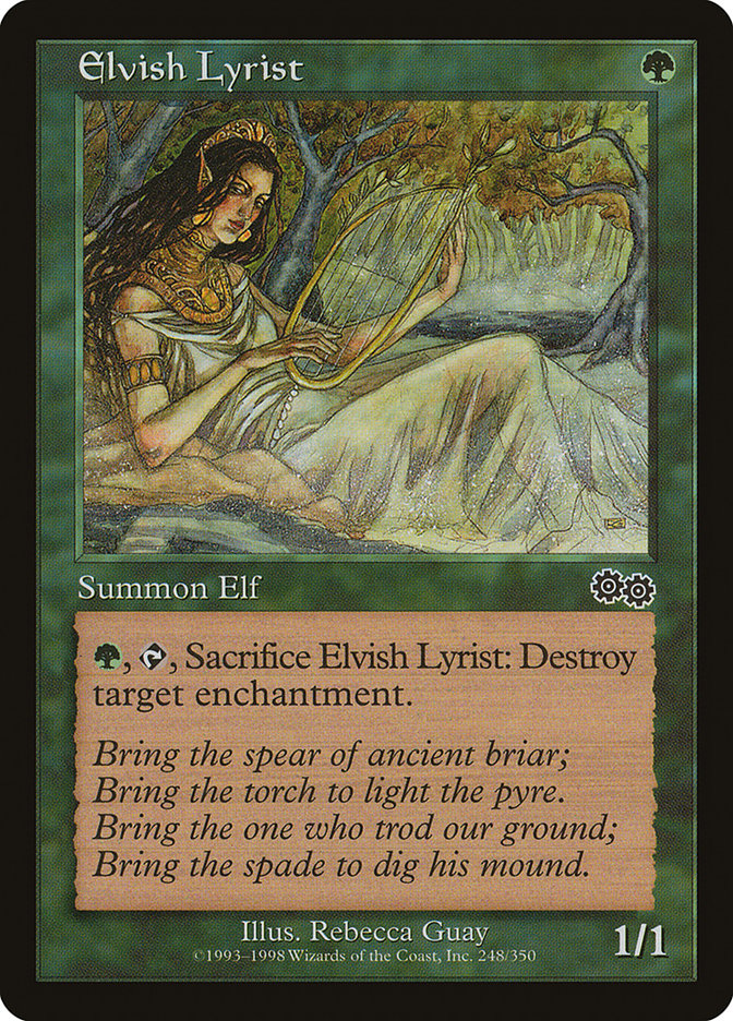 Elvish Lyrist [Urza's Saga] | Game Grid - Logan