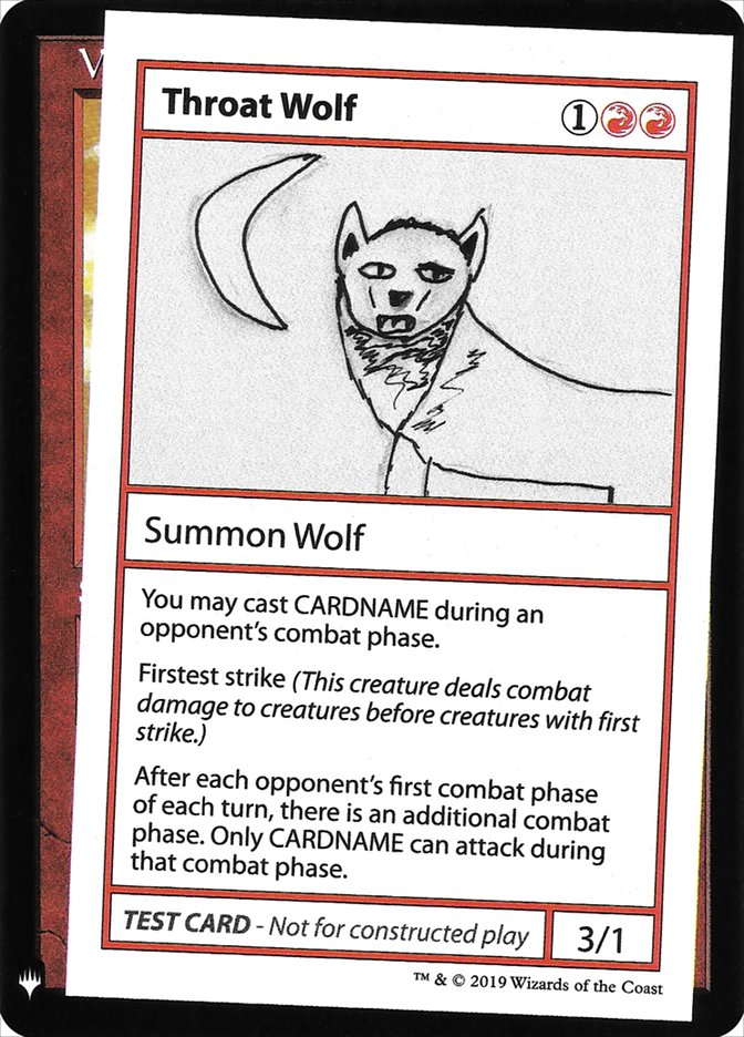 Throat Wolf [Mystery Booster Playtest Cards] | Game Grid - Logan