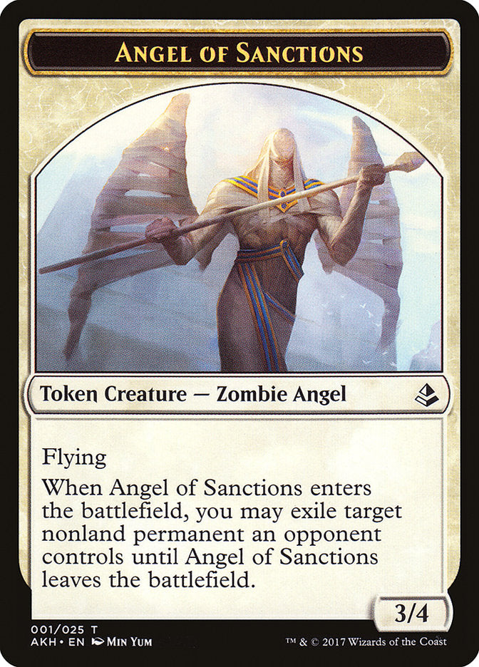 Angel of Sanctions Token [Amonkhet Tokens] | Game Grid - Logan