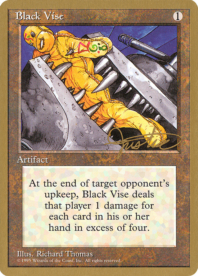 Black Vise (Mark Justice) [Pro Tour Collector Set] | Game Grid - Logan