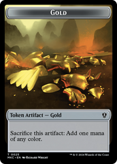 Gold // Lightning Rager Double-Sided Token [Murders at Karlov Manor Commander Tokens] | Game Grid - Logan