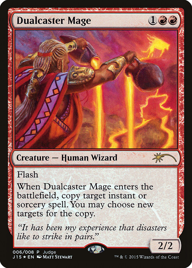 Dualcaster Mage [Judge Gift Cards 2015] | Game Grid - Logan