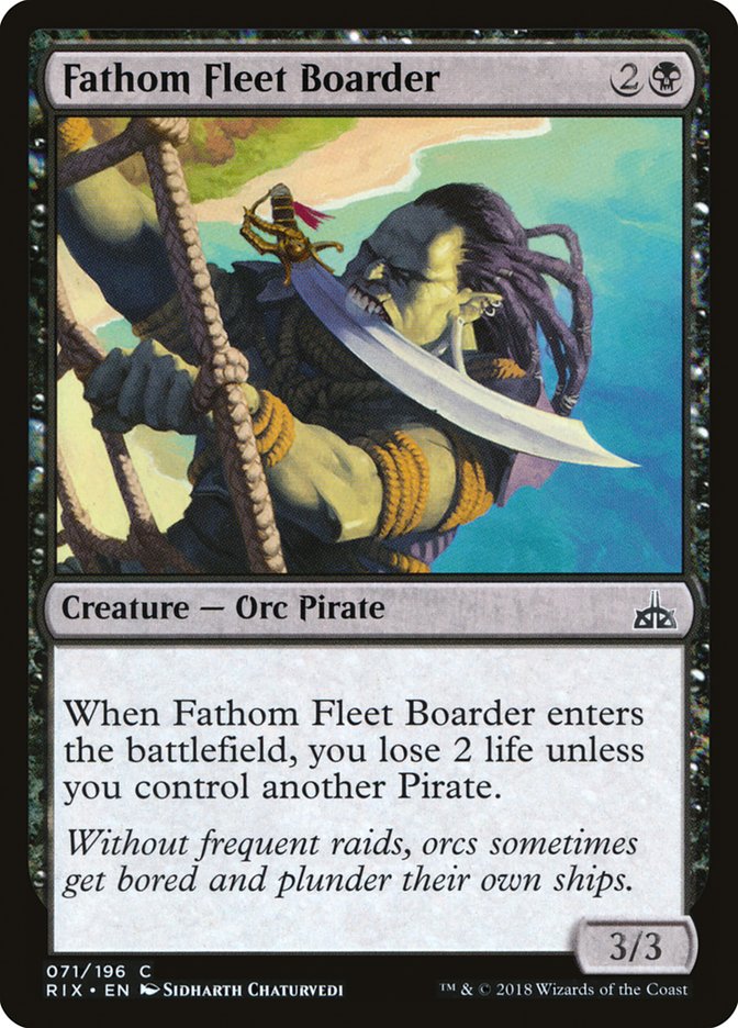 Fathom Fleet Boarder [Rivals of Ixalan] | Game Grid - Logan