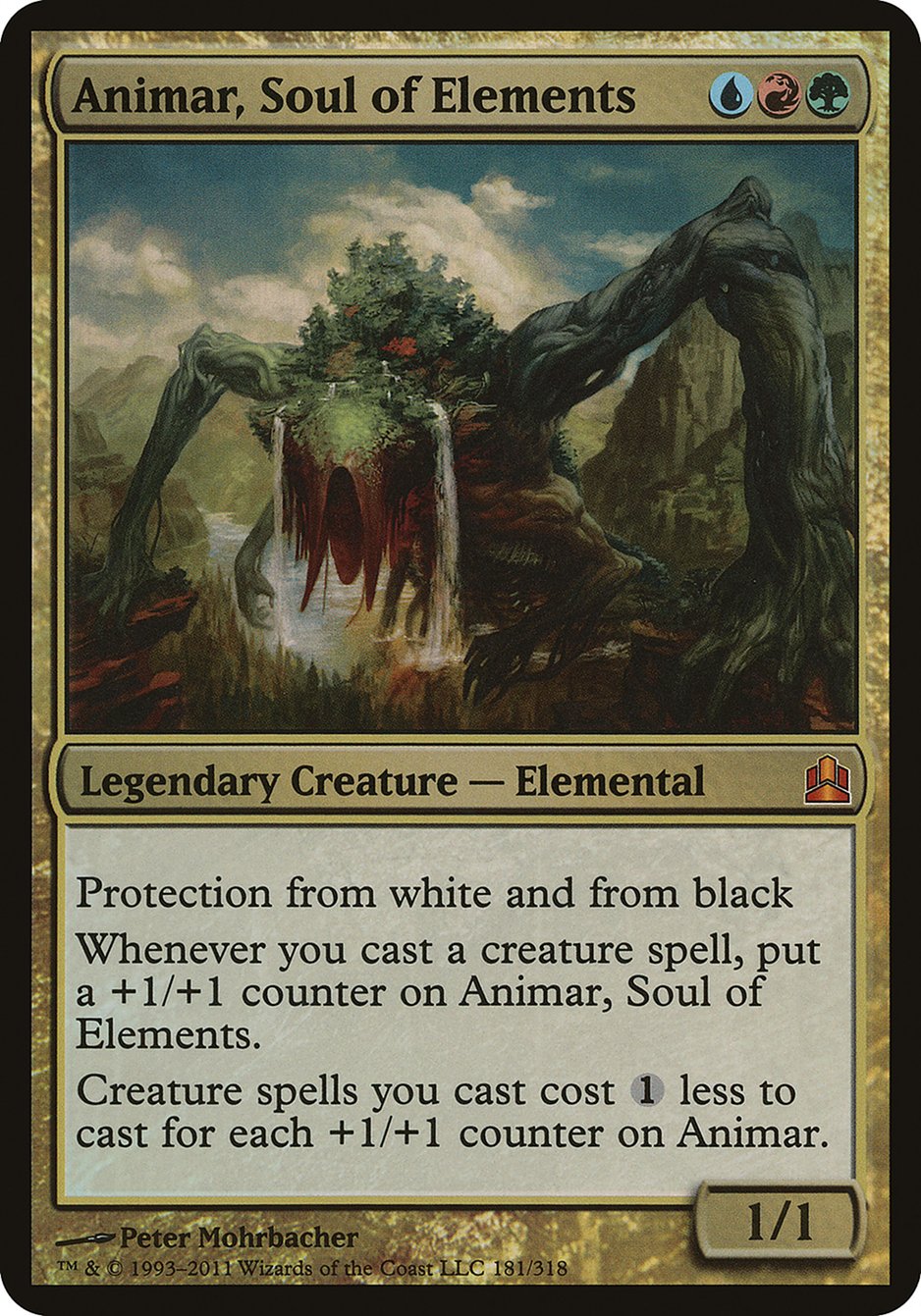 Animar, Soul of Elements (Oversized) [Commander 2011 Oversized] | Game Grid - Logan