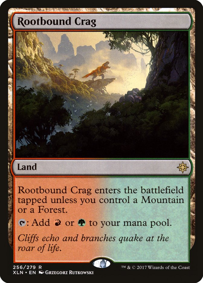 Rootbound Crag [Ixalan] | Game Grid - Logan
