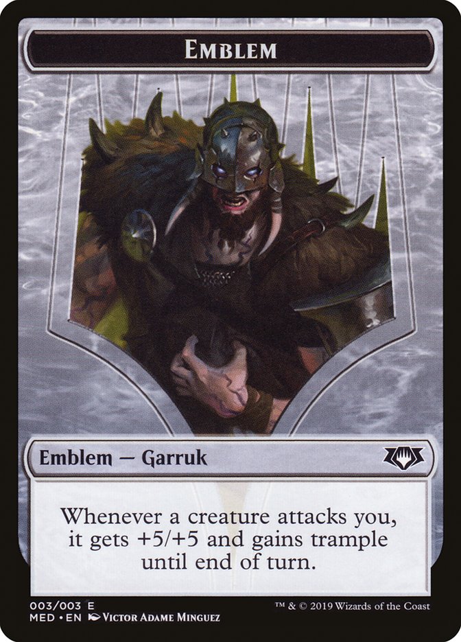 Garruk, Apex Predator Emblem [Mythic Edition Tokens] | Game Grid - Logan
