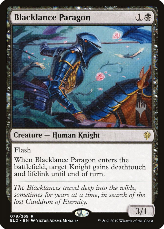 Blacklance Paragon (Promo Pack) [Throne of Eldraine Promos] | Game Grid - Logan