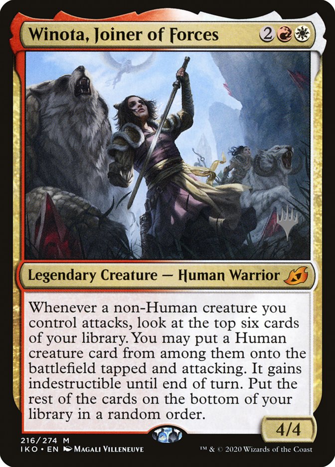 Winota, Joiner of Forces (Promo Pack) [Ikoria: Lair of Behemoths Promos] | Game Grid - Logan