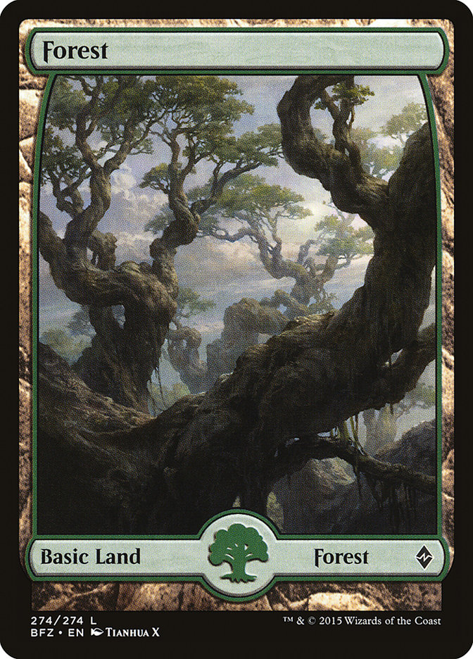 Forest (274) [Battle for Zendikar] | Game Grid - Logan