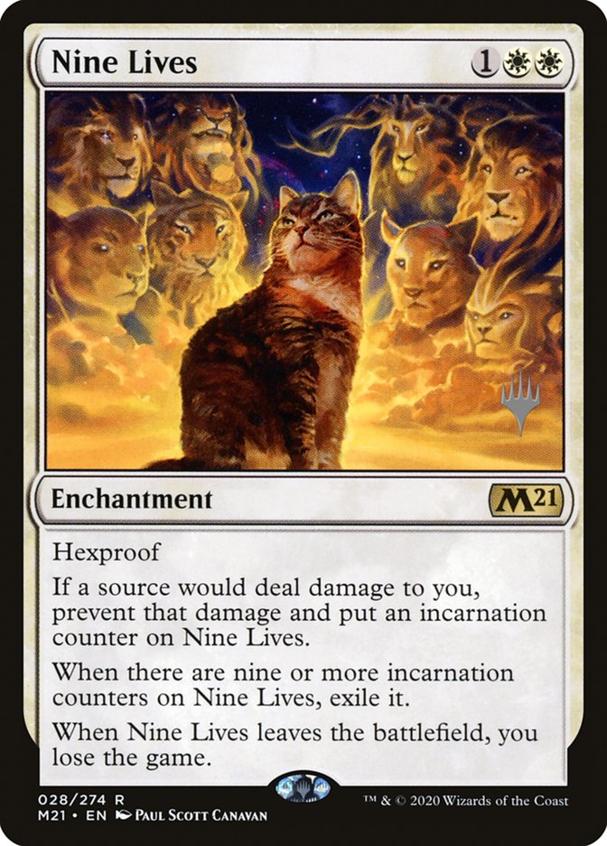 Nine Lives (Promo Pack) [Core Set 2021 Promos] | Game Grid - Logan