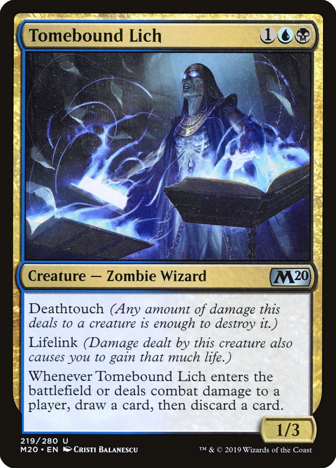 Tomebound Lich [Core Set 2020] | Game Grid - Logan