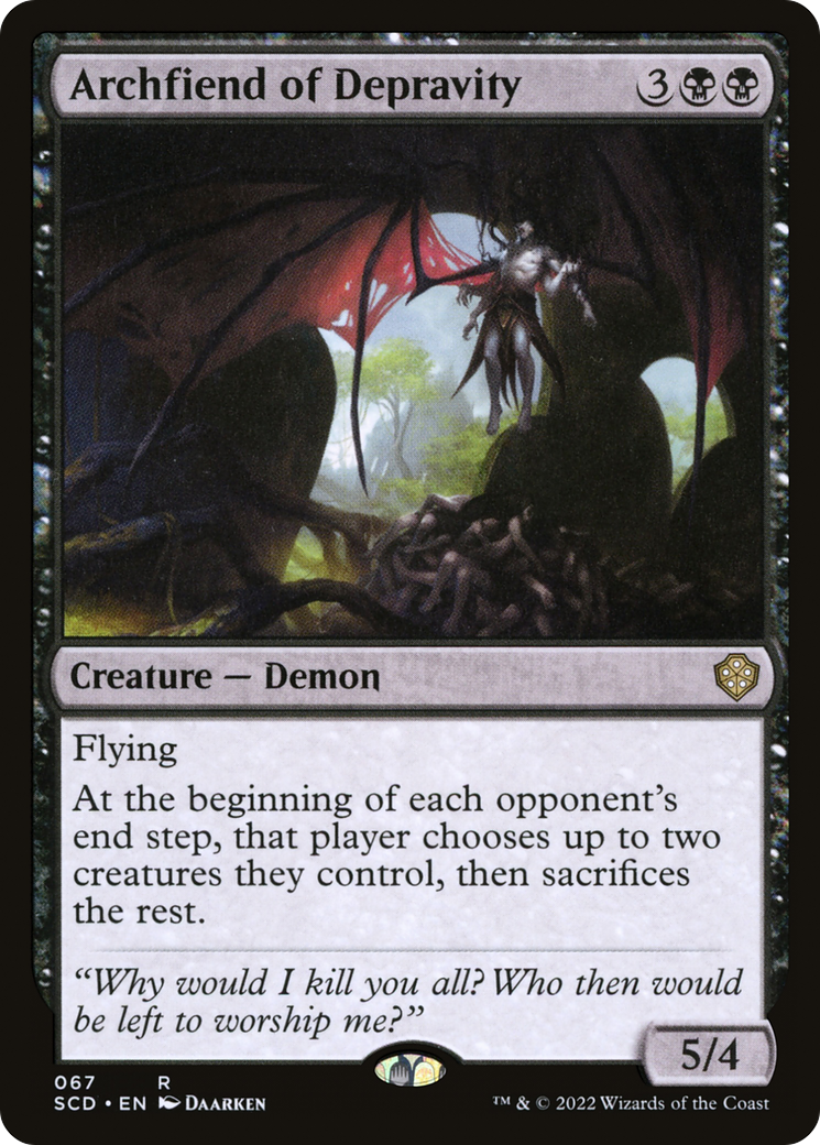 Archfiend of Depravity [Starter Commander Decks] | Game Grid - Logan