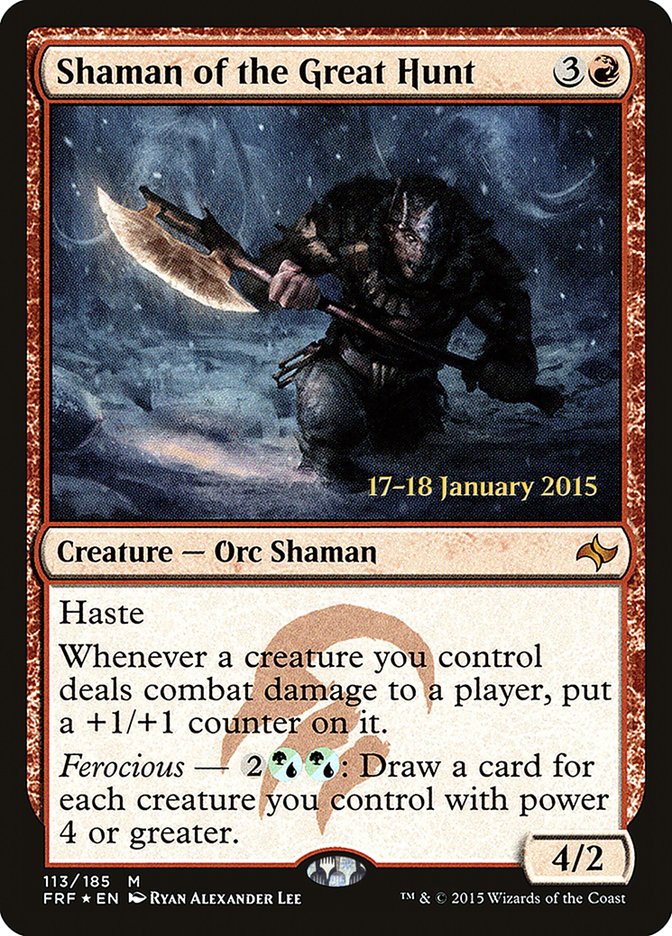 Shaman of the Great Hunt [Fate Reforged Prerelease Promos] | Game Grid - Logan