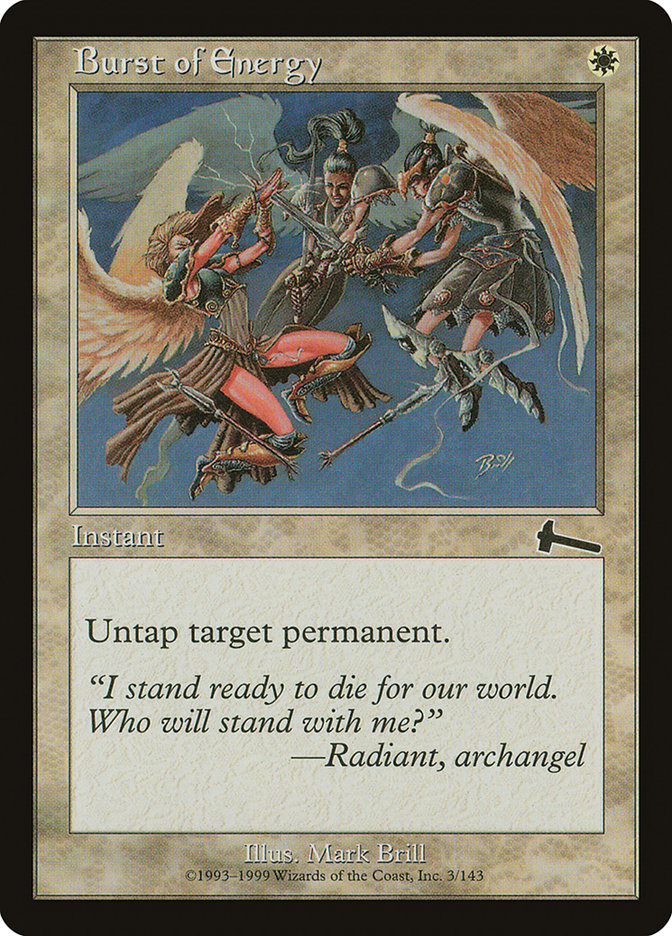 Burst of Energy [Urza's Legacy] | Game Grid - Logan