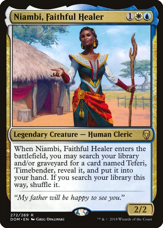 Niambi, Faithful Healer [Dominaria] | Game Grid - Logan