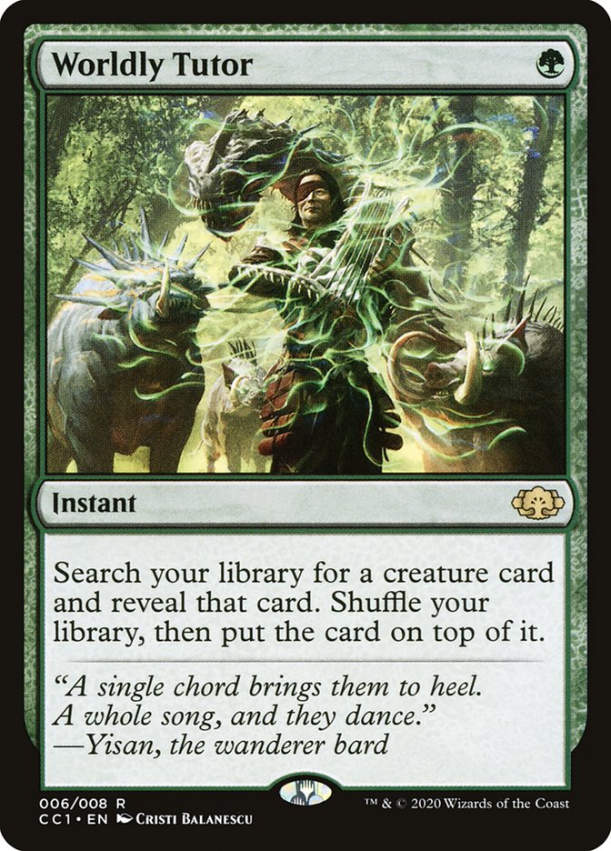 Worldly Tutor [Commander Collection: Green] | Game Grid - Logan