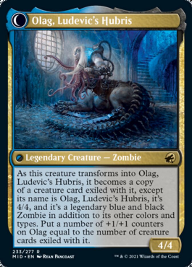 Ludevic, Necrogenius // Olag, Ludevic's Hubris [Innistrad: Midnight Hunt] | Game Grid - Logan