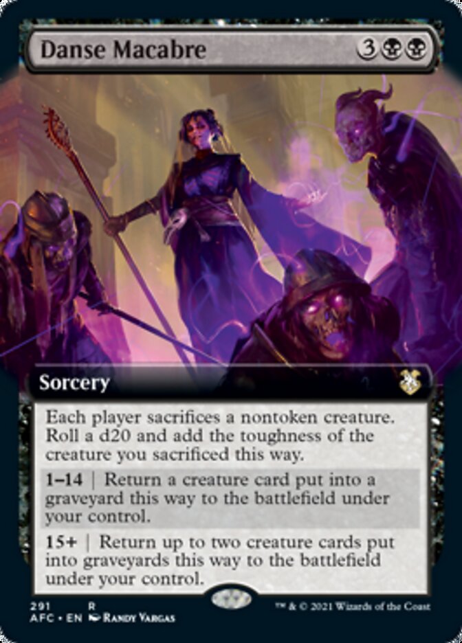 Danse Macabre (Extended Art) [Dungeons & Dragons: Adventures in the Forgotten Realms Commander] | Game Grid - Logan